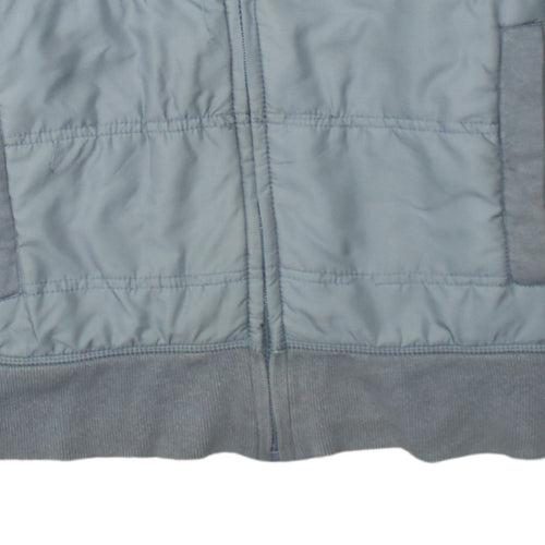 Converse Men’s Grey Bomber Jacket Size M Full Zip Cotton Blend