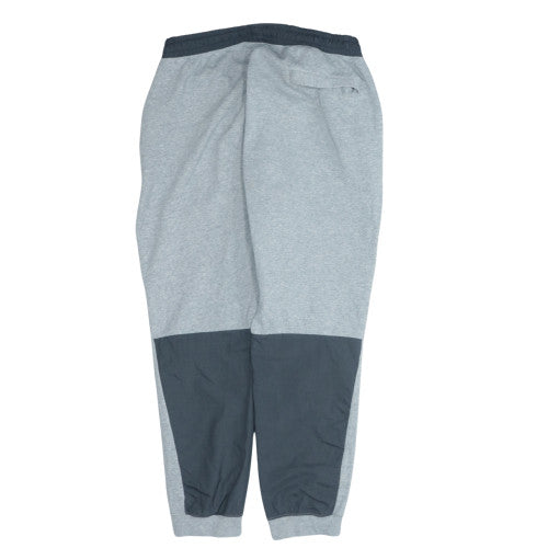 Nike Men's Grey Jogger Sweatpants L Elastic Waist Logo Sportswear