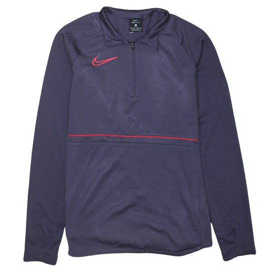 Nike Womens Purple Dri-FIT 1/4 Zip Sweatshirt XS Sports Top