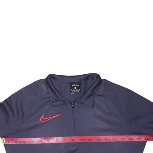 Nike Womens Purple Dri-FIT 1/4 Zip Sweatshirt XS Sports Top