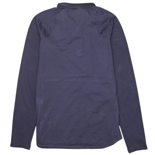 Nike Womens Purple Dri-FIT 1/4 Zip Sweatshirt XS Sports Top