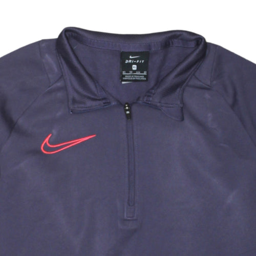 Nike Womens Purple Dri-FIT 1/4 Zip Sweatshirt XS Sports Top