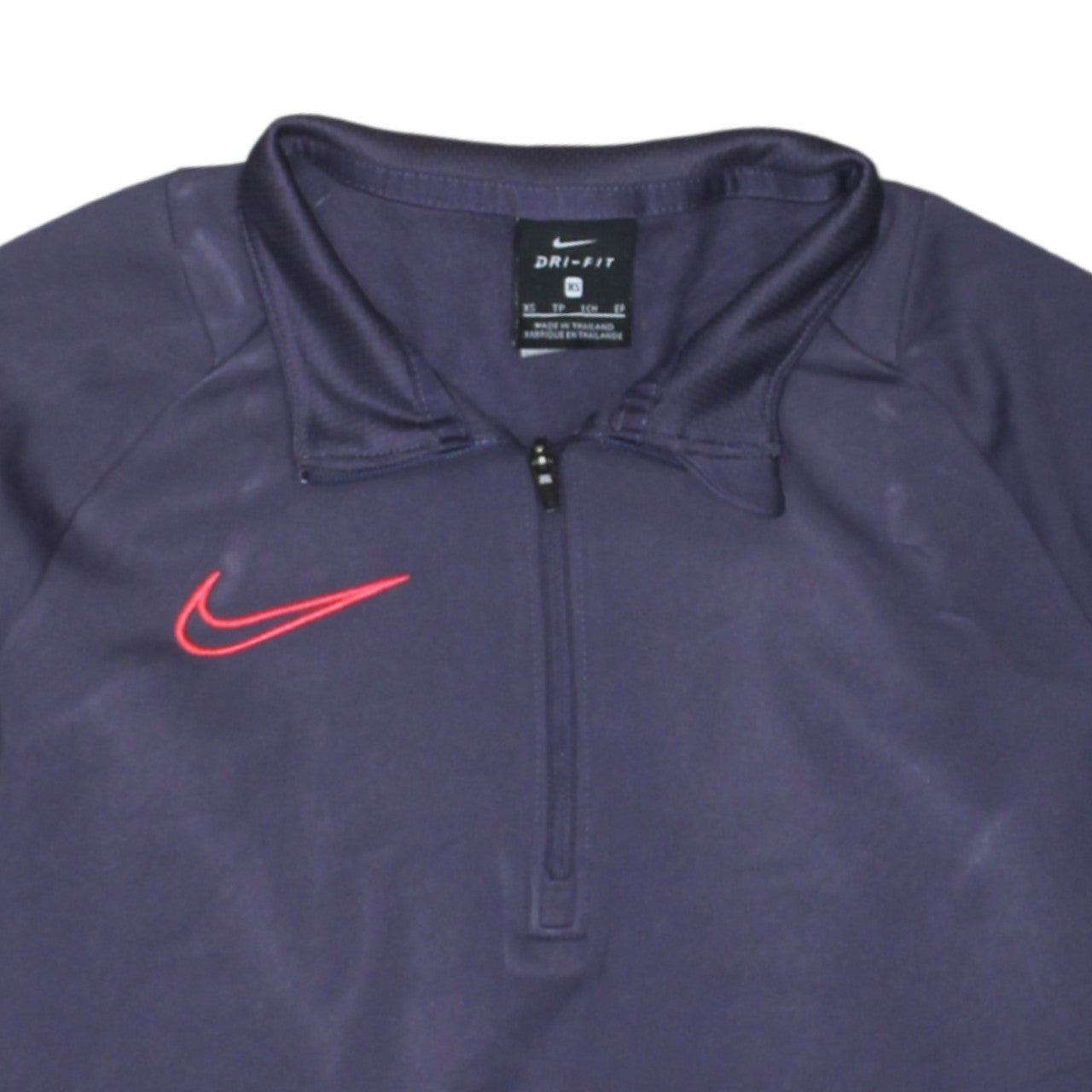 Nike Womens Purple Dri-FIT 1/4 Zip Sweatshirt XS Sports Top