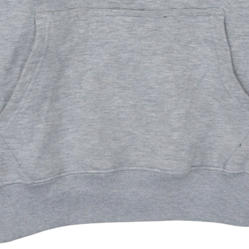 Alpha Industries Men’s Grey NASA Pullover Hoodie M Fleece Embroidered