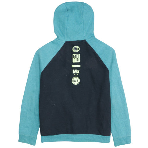 Nike Girls Blue Full Zip Hoodie 12-13 Years Logo Fleece Sportswear