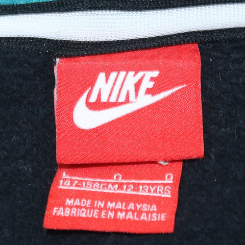 Nike Girls Blue Full Zip Hoodie 12-13 Years Logo Fleece Sportswear