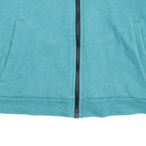 Nike Girls Blue Full Zip Hoodie 12-13 Years Logo Fleece Sportswear