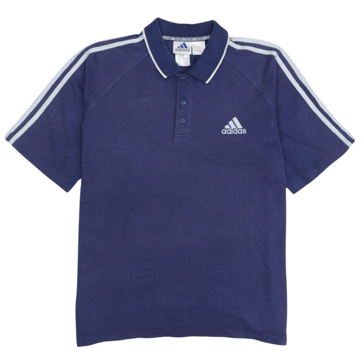Adidas Men's Blue Short Sleeve Polo Shirt Size M