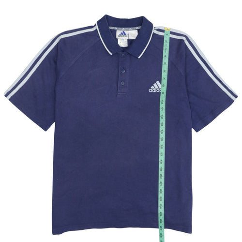 Adidas Men's Blue Short Sleeve Polo Shirt Size M