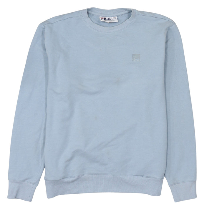 FILA Women Blue Crew Neck Pullover Sweatshirt Size L