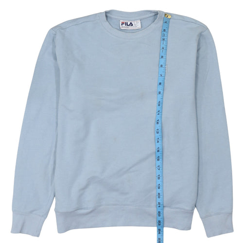 FILA Women Blue Crew Neck Pullover Sweatshirt Size L