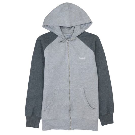 Reebok Men Grey Full Zip Hoodie Size S Classic Sportswear