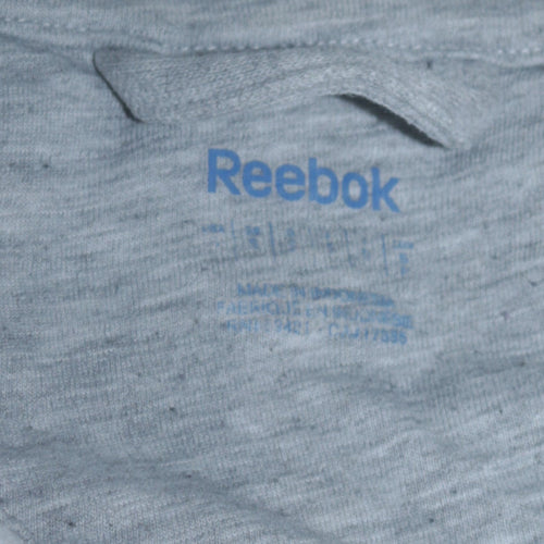 Reebok Men Grey Full Zip Hoodie Size S Classic Sportswear