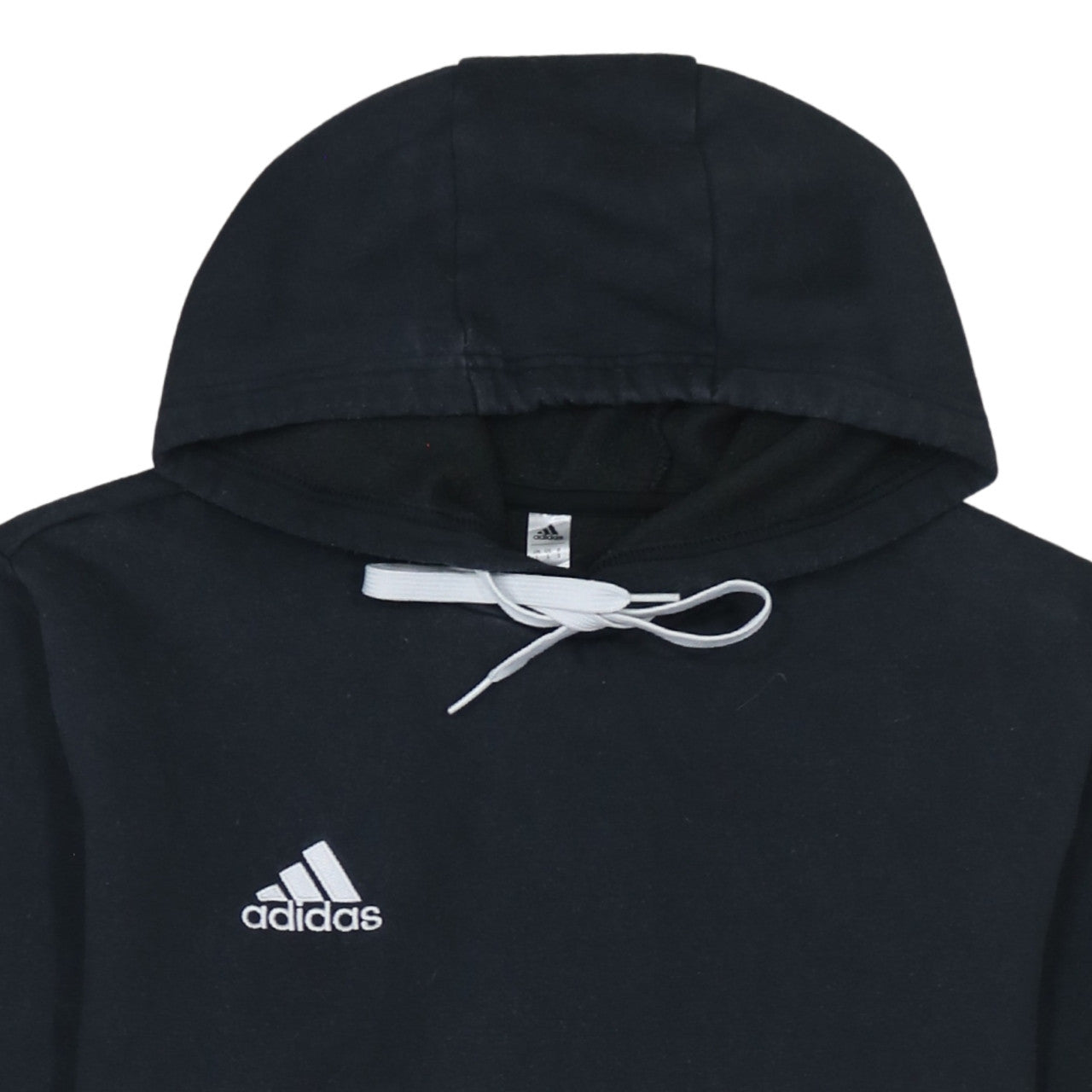 adidas Mens Black Small Pullover Hoodie Fleece Sportswear