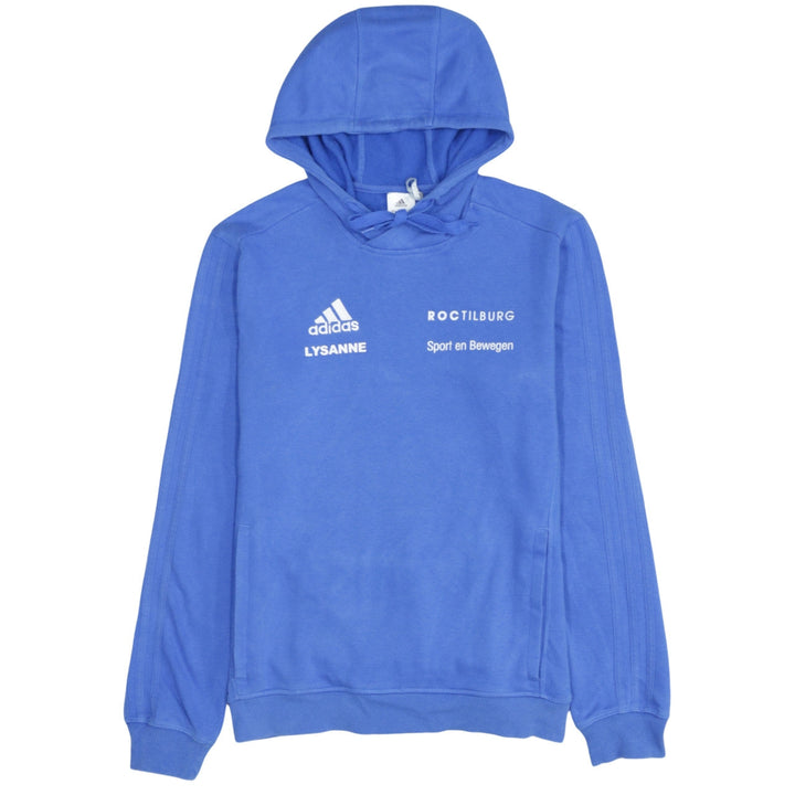 Adidas Men's Blue Pullover Hoodie Small Athletic Fit