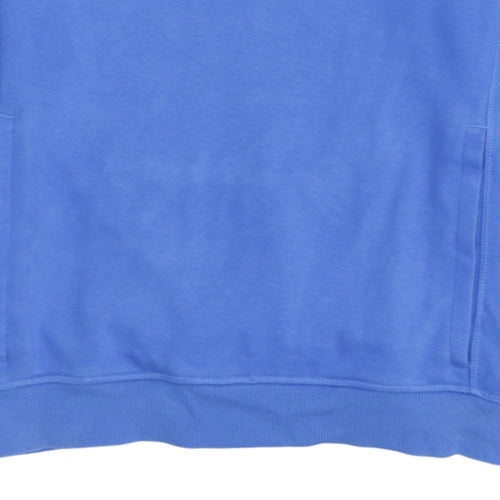 Adidas Men's Blue Pullover Hoodie Small Athletic Fit