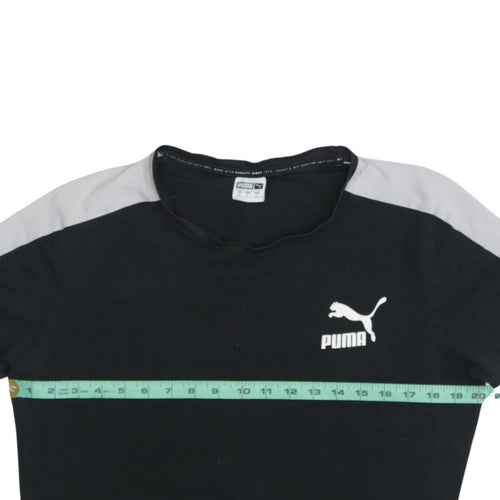 Puma Men's Black Crew Neck Short Sleeve Sports T-Shirt Size L