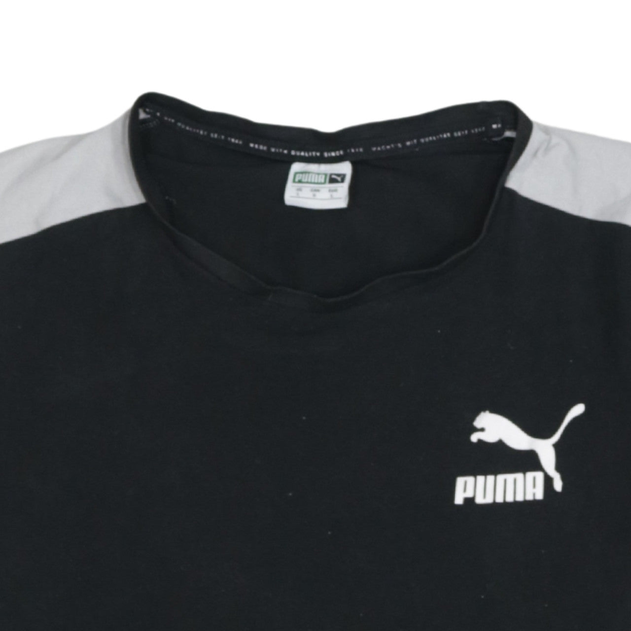 Puma Men's Black Crew Neck Short Sleeve Sports T-Shirt Size L