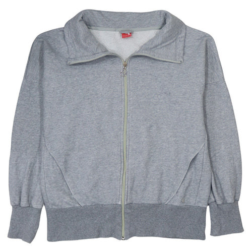 Puma Womens Grey Full Zip Sweatshirt UK 14