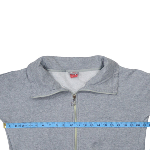 Puma Womens Grey Full Zip Sweatshirt UK 14