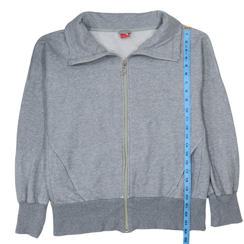 Puma Womens Grey Full Zip Sweatshirt UK 14