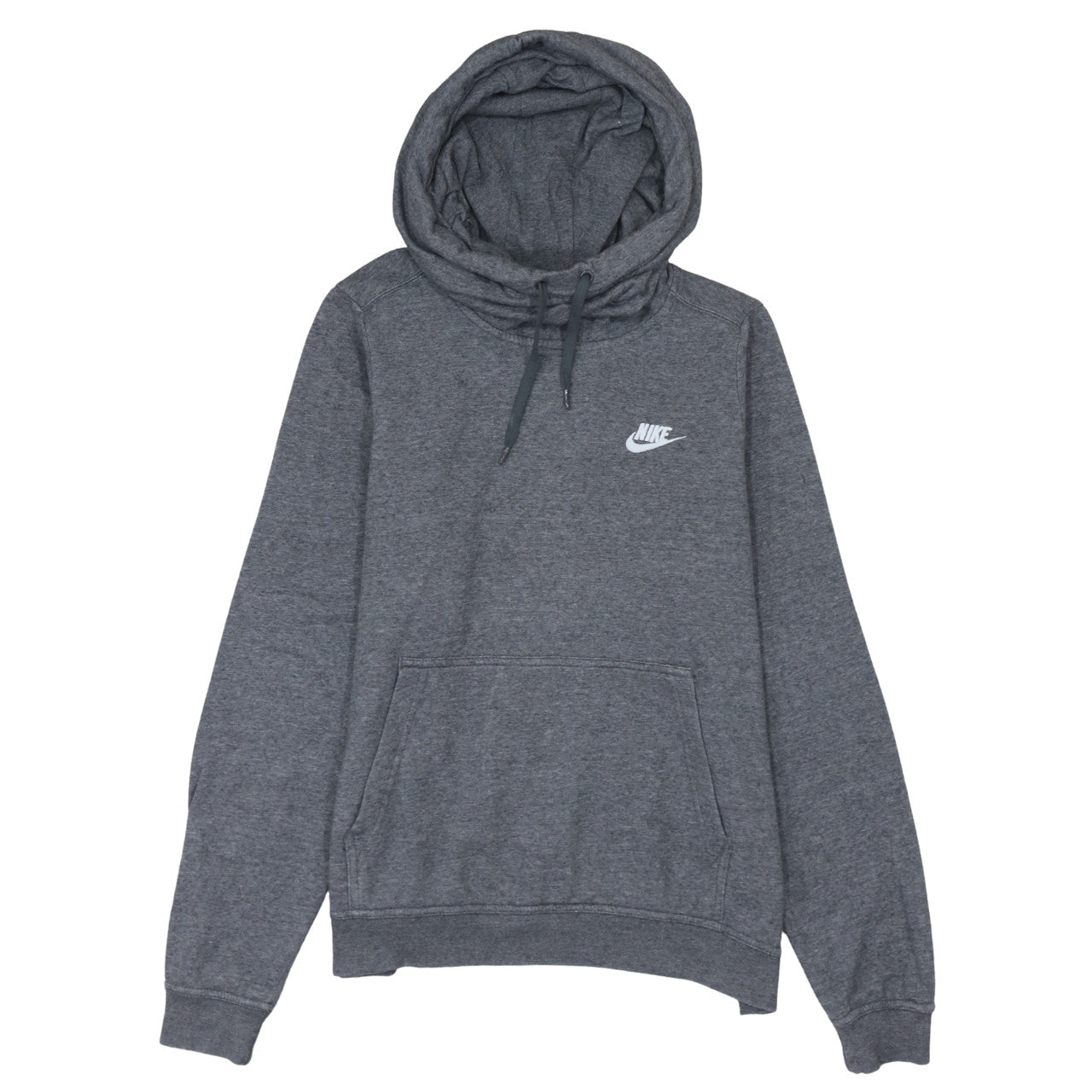 Nike Men's Grey Pullover Hoodie Size M Fleece Regular Fit