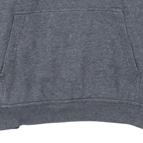 Nike Men's Grey Pullover Hoodie Size M Fleece Regular Fit