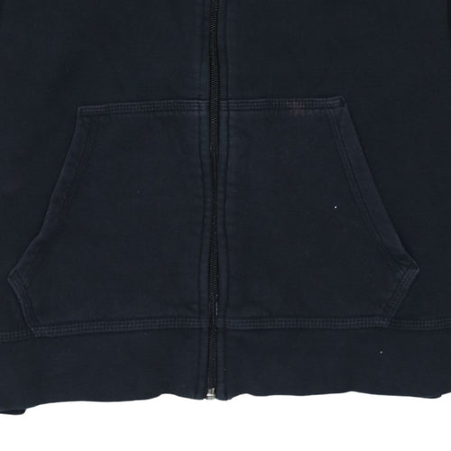 Nike Boys Black Full Zip Hoodie XL 13-15 Years Fleece Lined