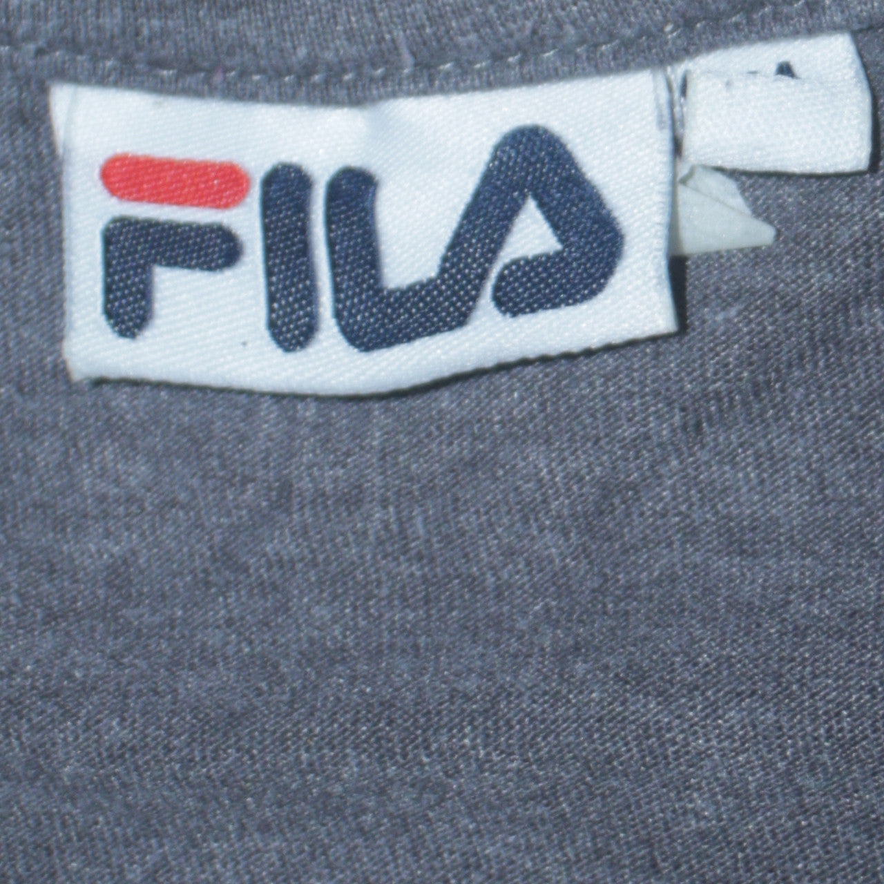 FILA Men's Grey Colourblock Logo T-Shirt Size M