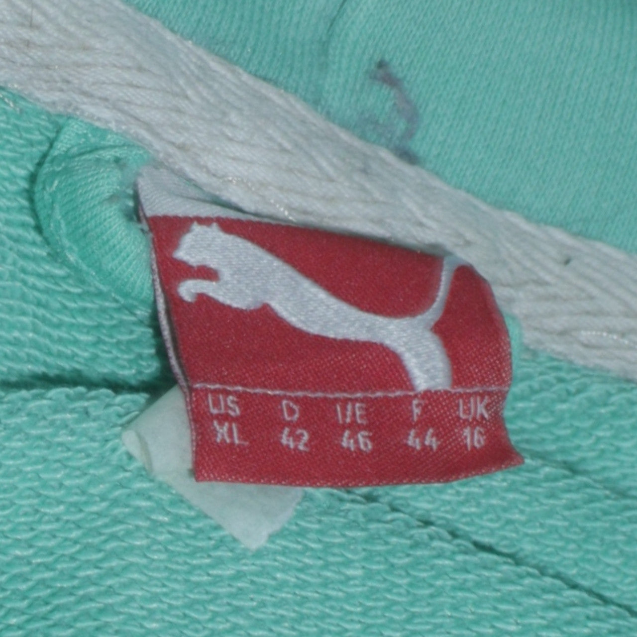 Puma Women's Mint Green Hooded Pullover Sweatshirt Size 16