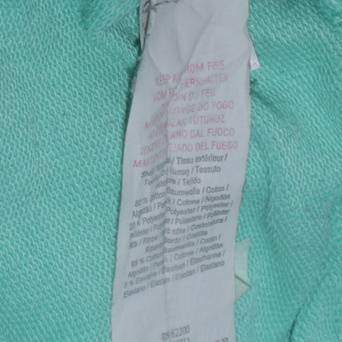 Puma Women's Mint Green Hooded Pullover Sweatshirt Size 16