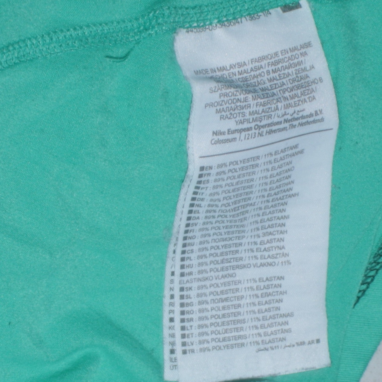 Nike Men's Green Dri-FIT Long Sleeve 1/4 Zip Running Top L