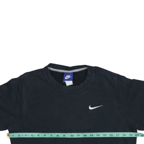 Nike Men's Black Small Crew Neck Pullover Sweatshirt