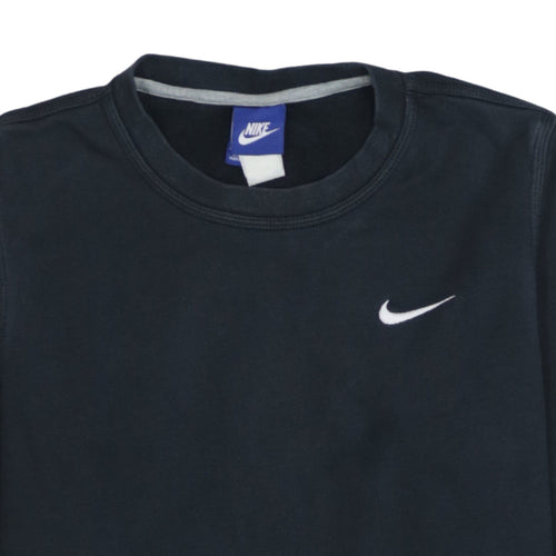 Nike Men's Black Small Crew Neck Pullover Sweatshirt