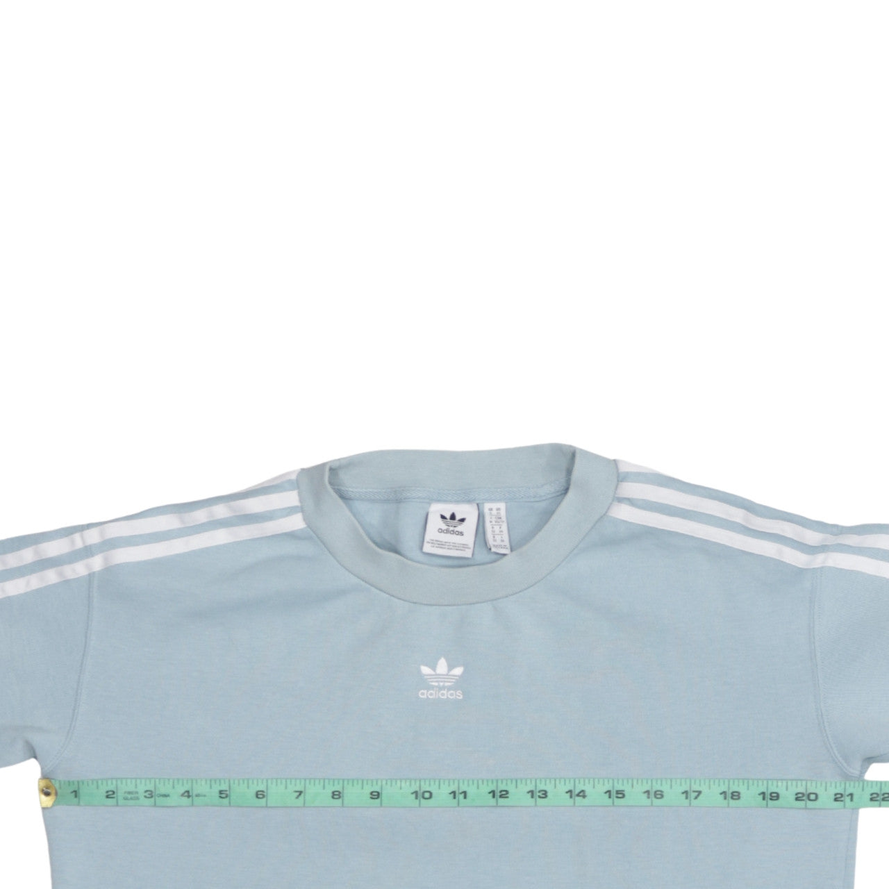 Adidas Women Blue Crew Neck Pullover Sweatshirt XS