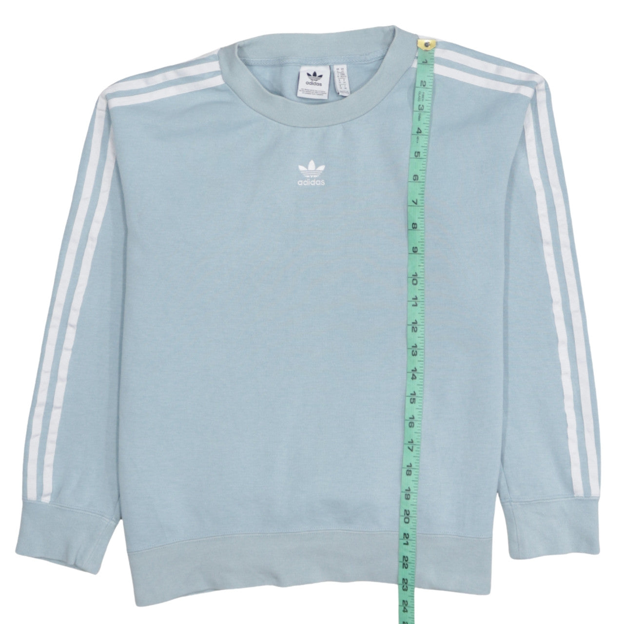 Adidas Women Blue Crew Neck Pullover Sweatshirt XS