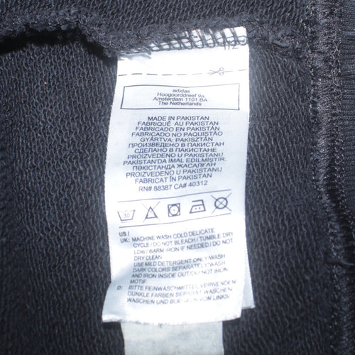 Adidas Women's Blue & Black Colourblock Crew Neck Sweatshirt Size 14
