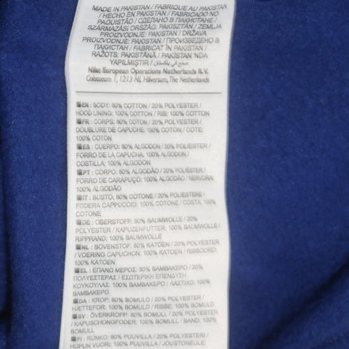 Nike Men's Blue Pullover Hoodie Size S Regular Fit Sportswear