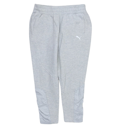 Puma Women Grey Jogger Trousers Size 12 Elastic Waist