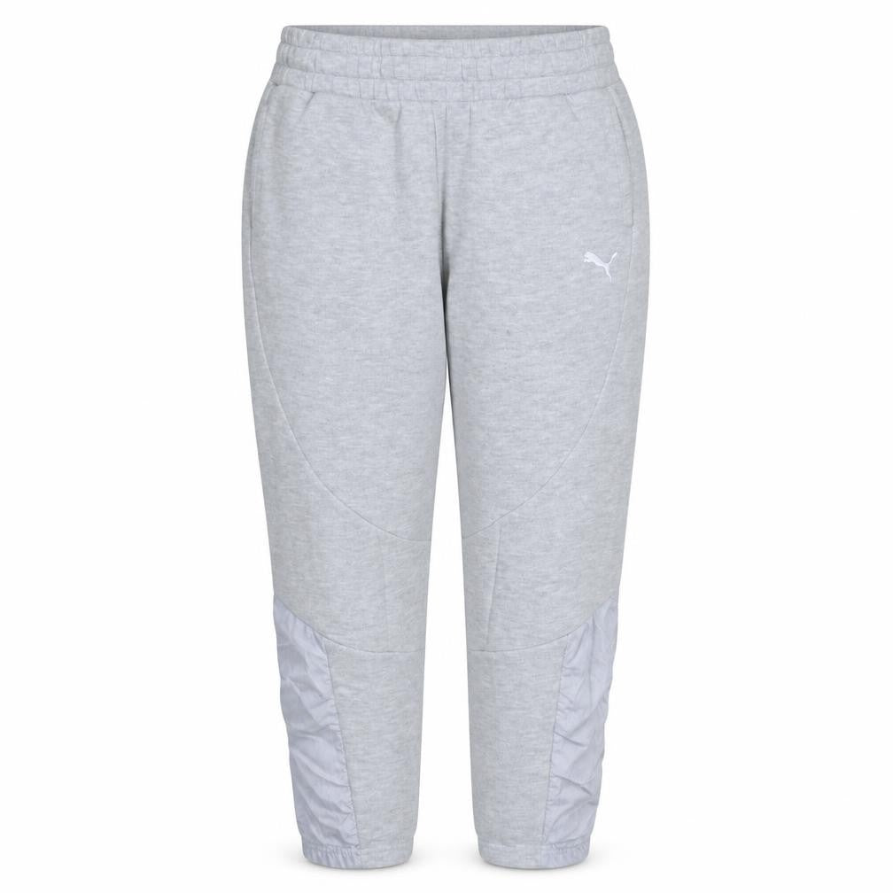 Front view of Puma Women Grey Jogger Trousers, size 12, Elastic Waist