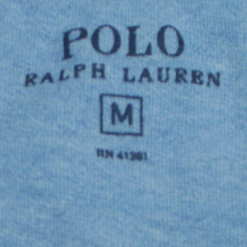Ralph Lauren Men’s Blue Cotton Crew Neck Short Sleeve T-Shirt M