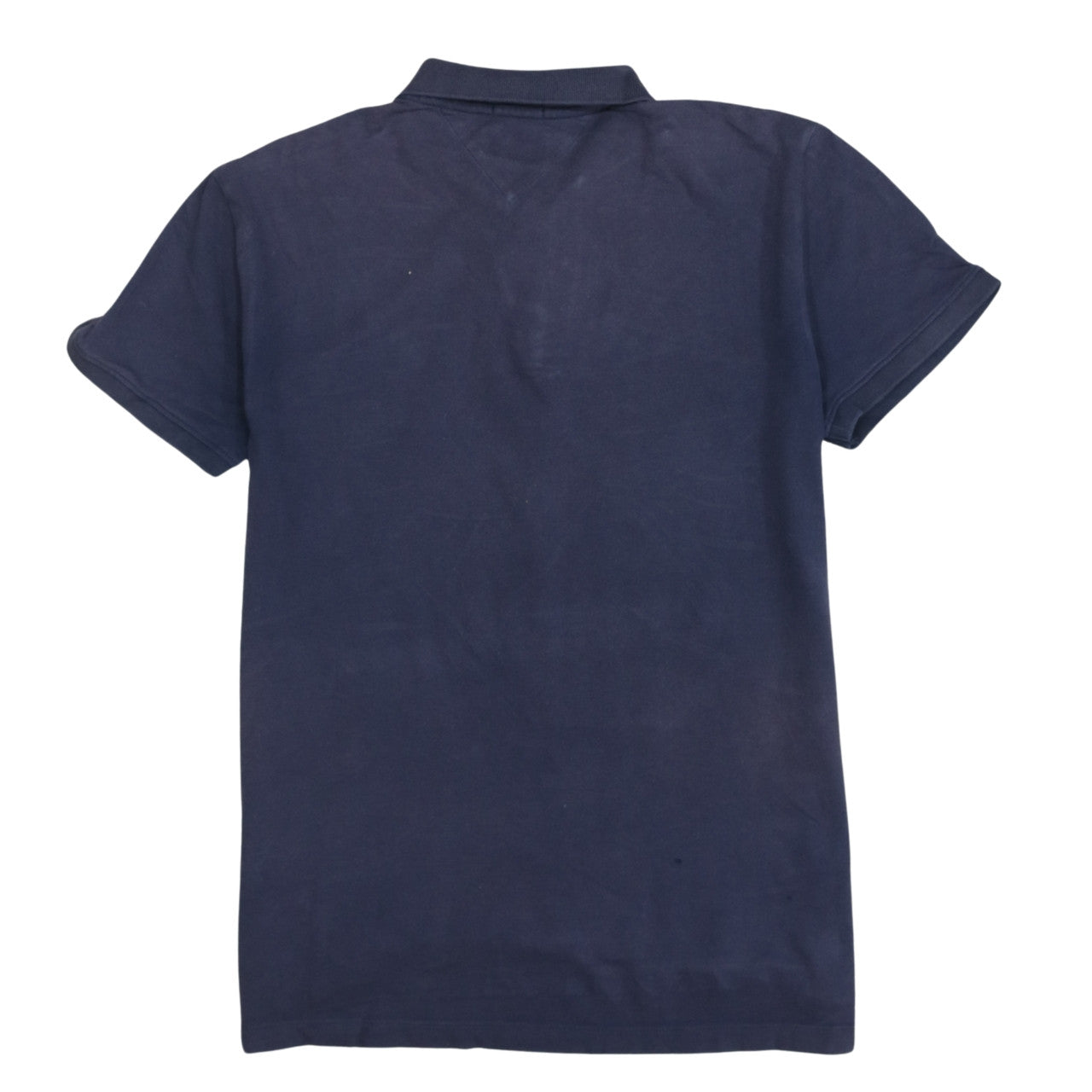 Tommy Jeans Men's Blue Regular Fit Cotton Polo Shirt L