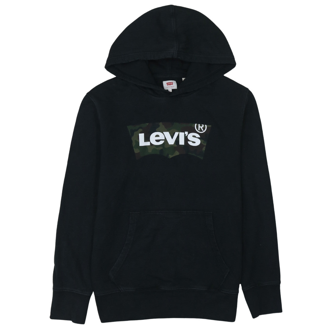 Levi's Men's Black Camouflage Logo Pullover Hoodie Size S