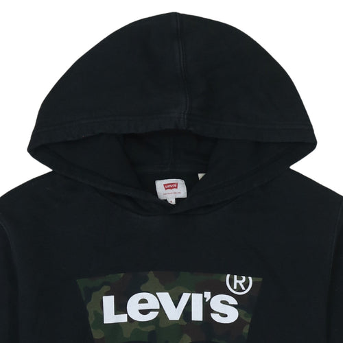 Levi's Men's Black Camouflage Logo Pullover Hoodie Size S