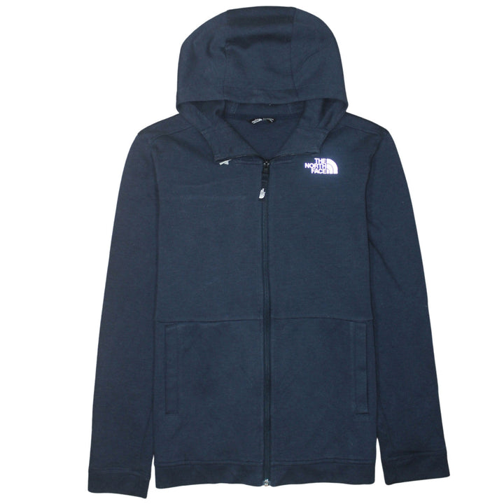The North Face Boys Navy Full Zip Hoodie XL Cotton Blend Casual