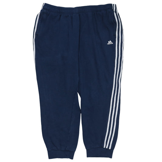 Adidas Men's Blue Jogger Sweatpants L Regular Fit Tapered Legs