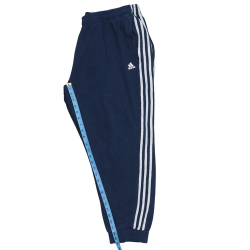 Adidas Men's Blue Jogger Sweatpants L Regular Fit Tapered Legs