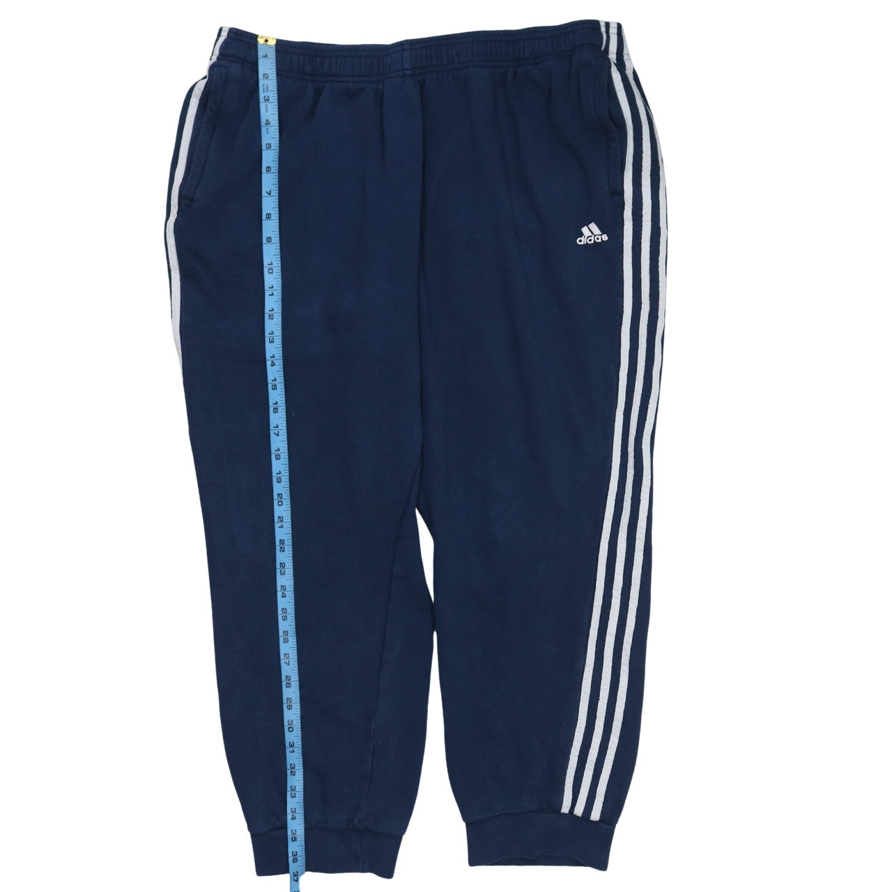 Adidas Men's Blue Jogger Sweatpants L Regular Fit Tapered Legs