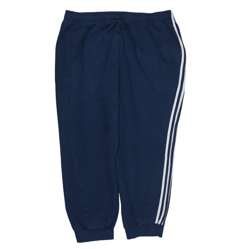 Adidas Men's Blue Jogger Sweatpants L Regular Fit Tapered Legs