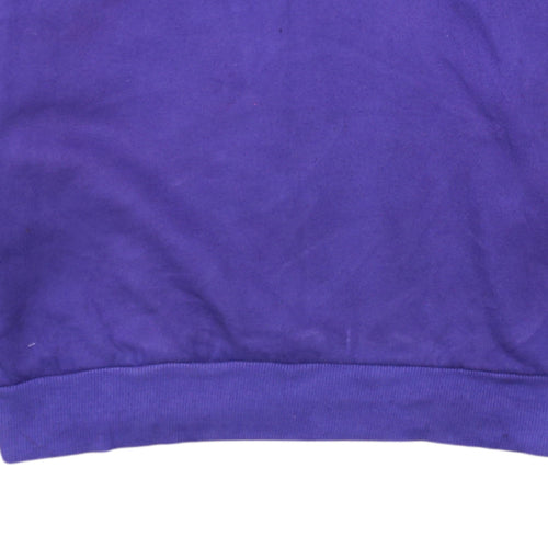 Adidas Boys Purple Crew Neck Sweatshirt XL 15-16 Years Pullover Logo Style